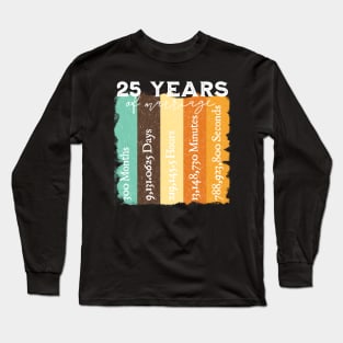 25th Wedding Anniversary Long Sleeve T-Shirt